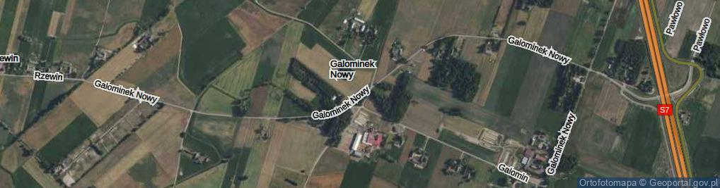 Zdjęcie satelitarne Galominek Nowy ul.